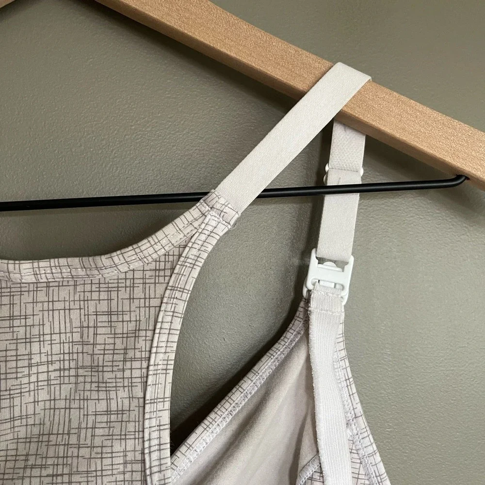 Bravado Designs Original Nursing Bra Crosshatch Grey Sz Medium Wireless Bralette